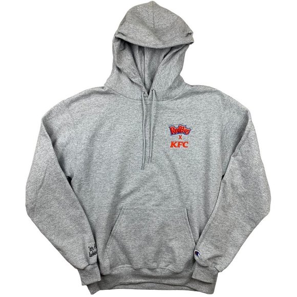 Champion Other - Champion Ruffles x KFC Mens Sweater Medium Gray Pullover Hoodie Casual Chips 420